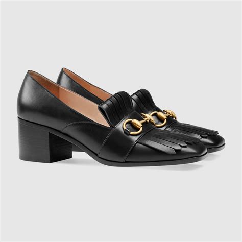 gucci moccasins womens|gucci loafer with heel.